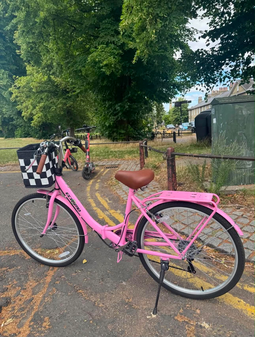 Ecosmo 26” folding ladies Bike with Basket 2026